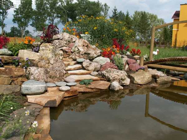 природные камни для оформления сада