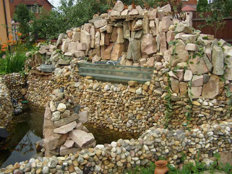 натуральный камень в строительстве водоёмов