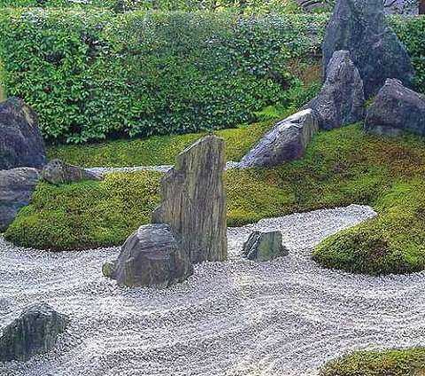 ландшафт в японском стиле, натуральный камень