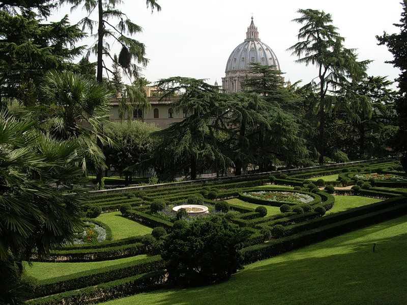 Сады Ватикана, ландшафтный дизайн