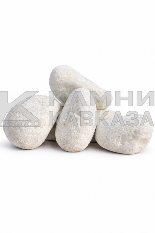 Галтованный мрамор Белый фр. 70-120 мм